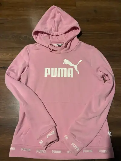 Polerón rosado Puma con capucha - miniatura 1
