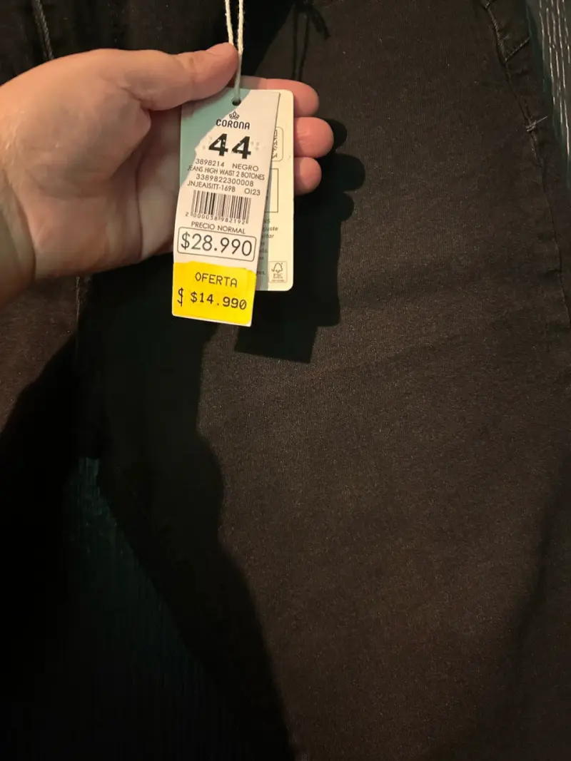 Jeans negros de tiro alto - 2