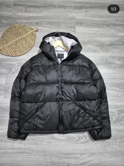 Chaqueta puffer negra hombre - miniatura 2