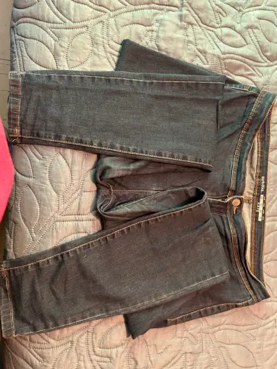 Jeans azul oscuro mujer - miniatura 1