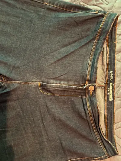 Jeans azul oscuro mujer - miniatura 2