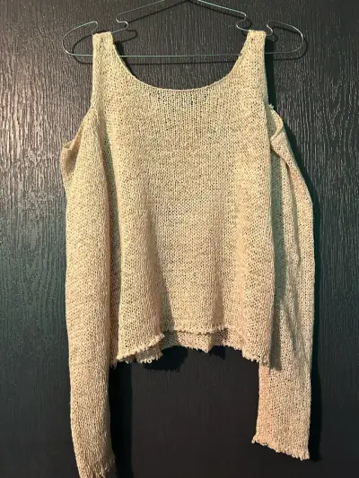 Suéter tejido beige - miniatura 1