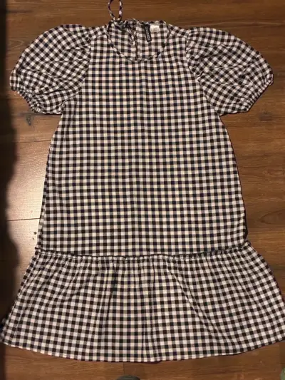 2 Vestidos de cuadros blanco y negro 1 calza - miniatura 4