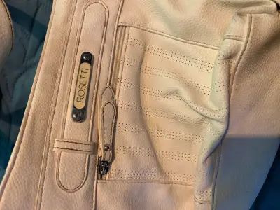 Cartera beige de cuero - miniatura 2
