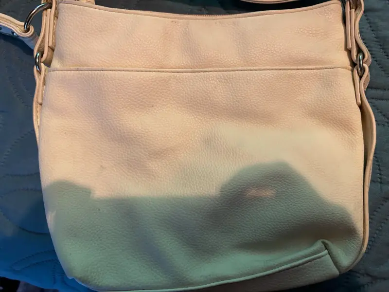 Cartera beige de cuero - 3