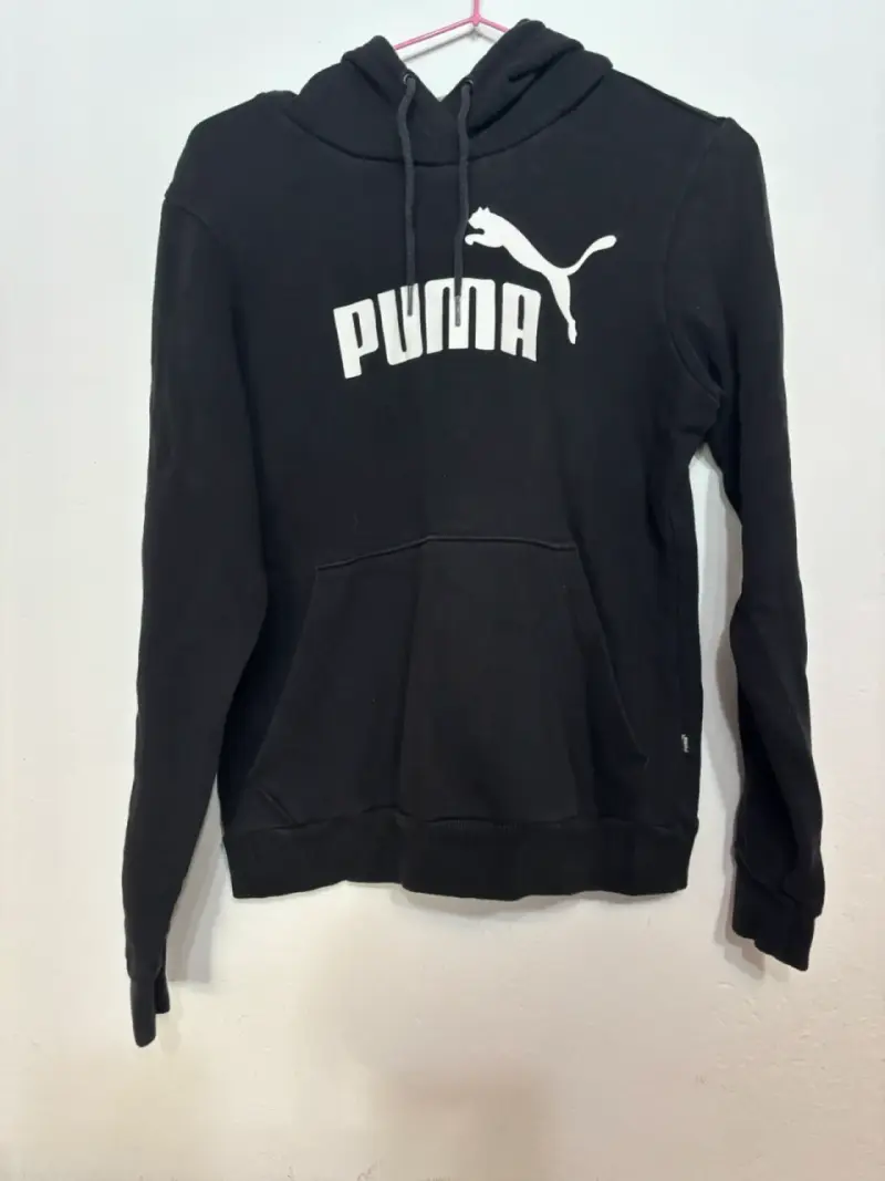 Polerón negro Puma con capucha - 3