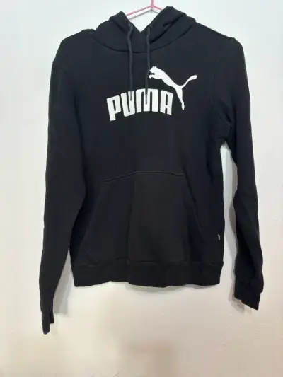 Polerón negro Puma con capucha - miniatura 3