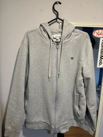 Polerón gris  Lacoste original - miniatura 1