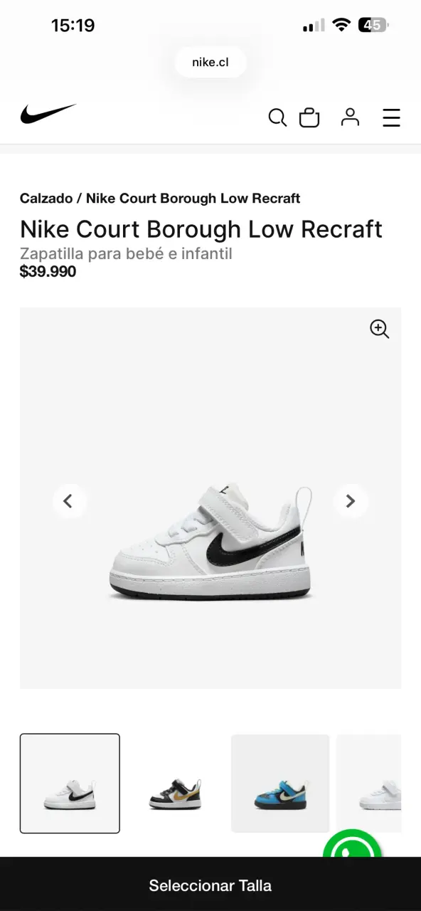 Zapatillas bebé blancas con logo - 4