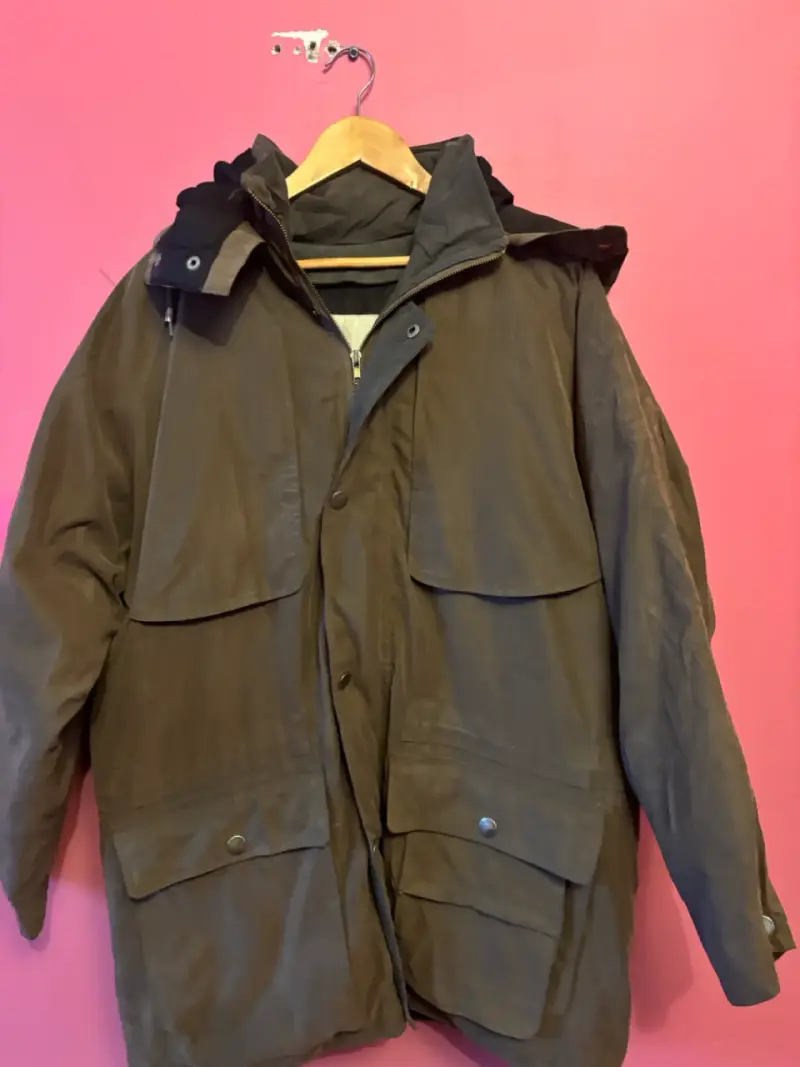 Parka GAP verde con forro - 5