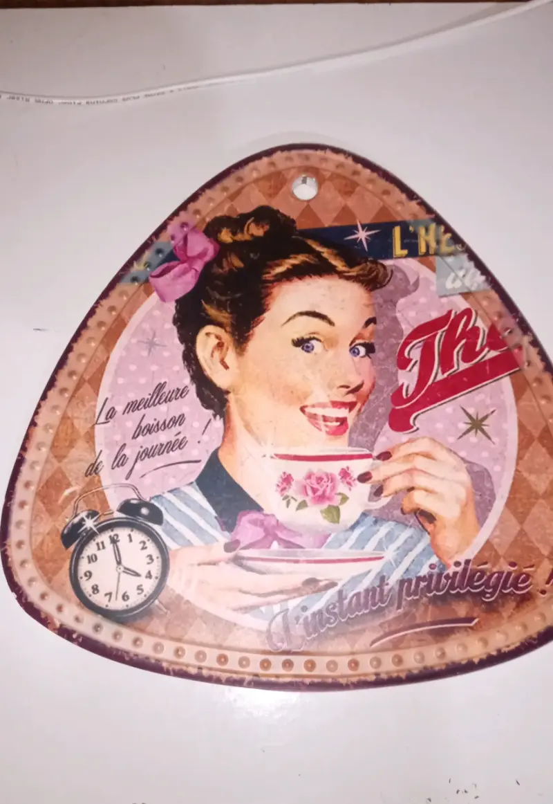 Placa decorativa retro vintage - 2
