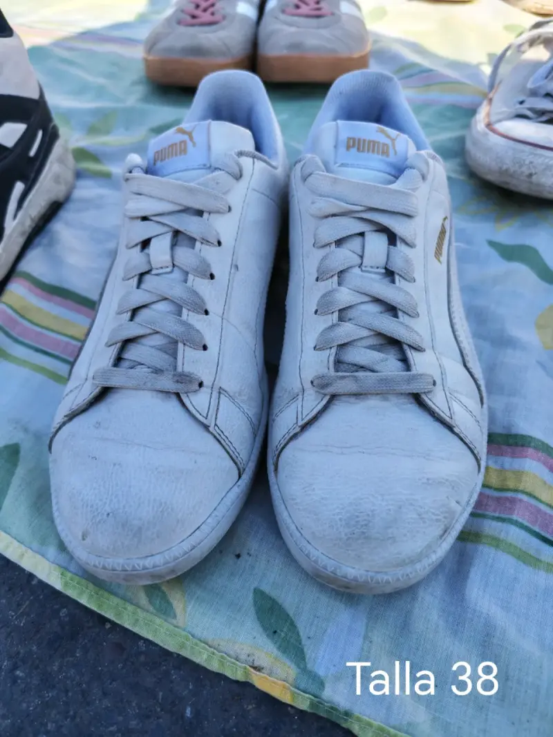 Zapatillas blancas Puma usadas - 2