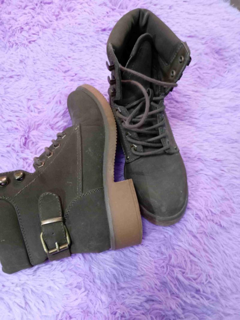 Botines verdes estilo militar - 3