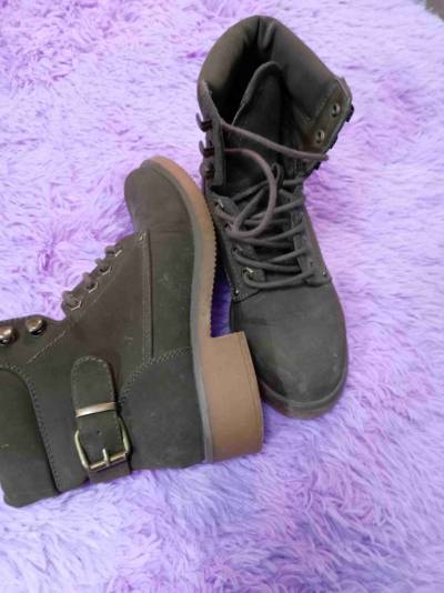 Botines verdes estilo militar - miniatura 3