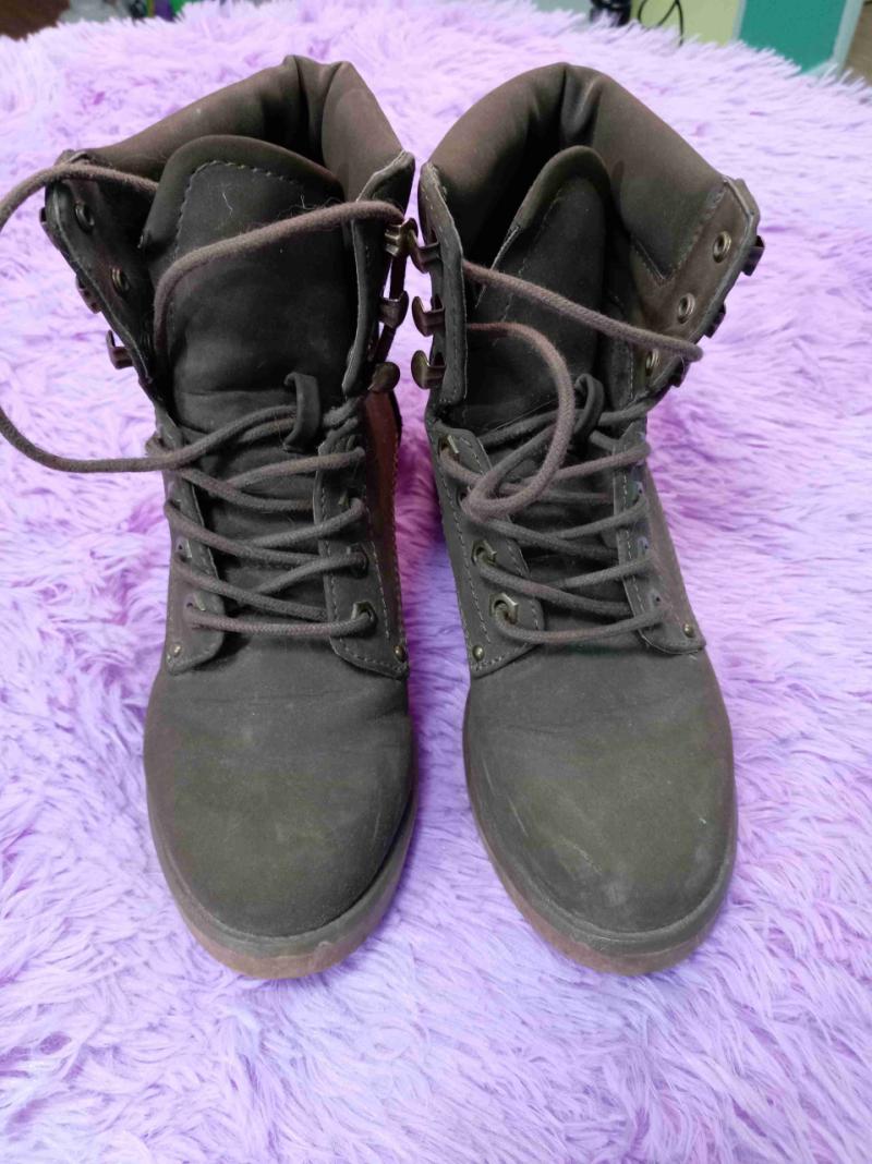Botines verdes estilo militar - 4