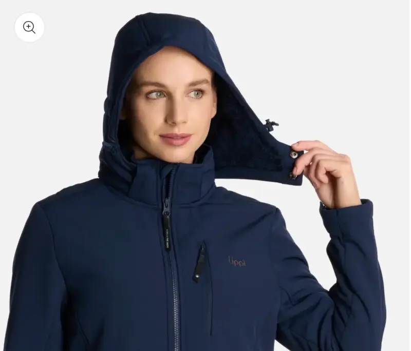 Chaqueta azul con capucha - 3