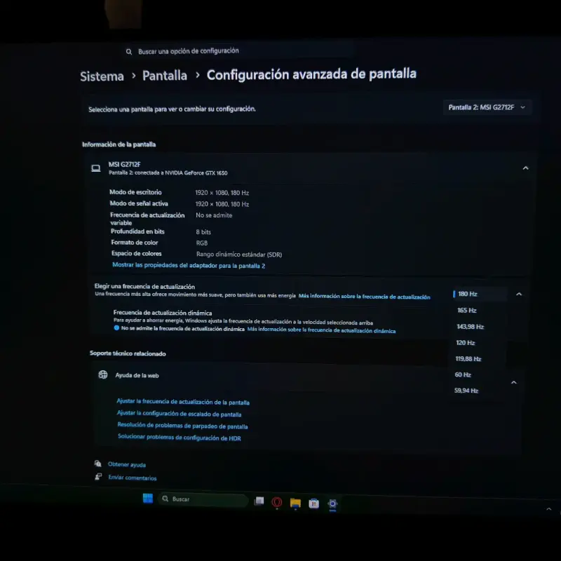 🖥️🔥 MONITOR GAMER MSI 27” 180HZ EN VENTA 🔥🖥️ - 2