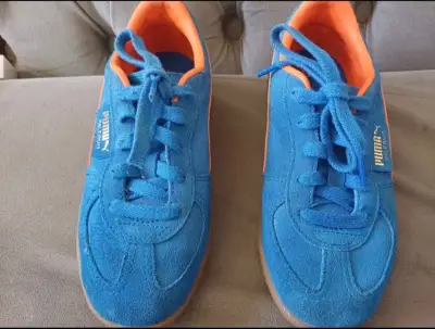 Zapatillas azules Puma Palermo - miniatura 1