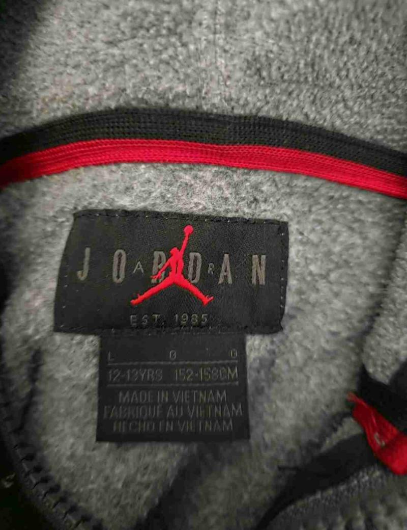 Polerón Jordan gris con capucha niño - 3