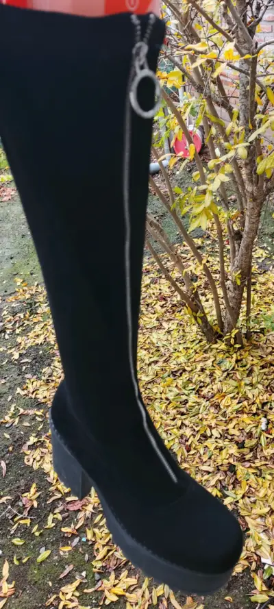 Botas negras con plataforma C/Moran - miniatura 1
