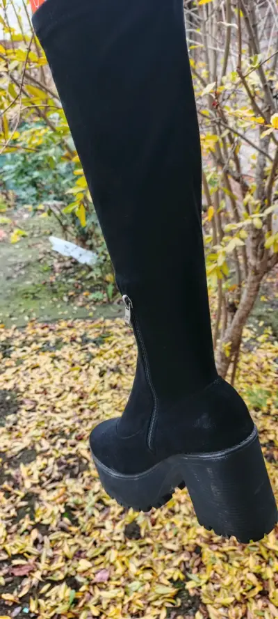 Botas negras con plataforma C/Moran - miniatura 4
