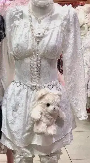 Vestido blanco tipo muñeca - miniatura 4