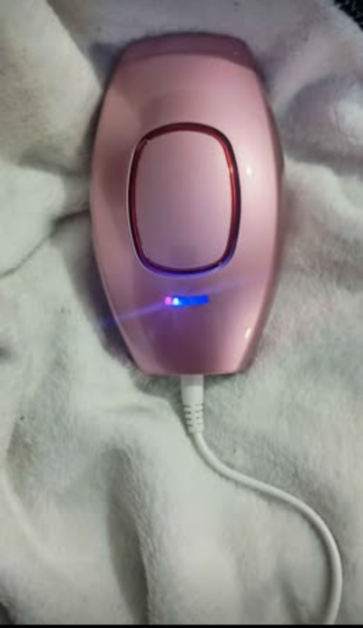 Depiladora IPL rosa con accesorios - miniatura 2