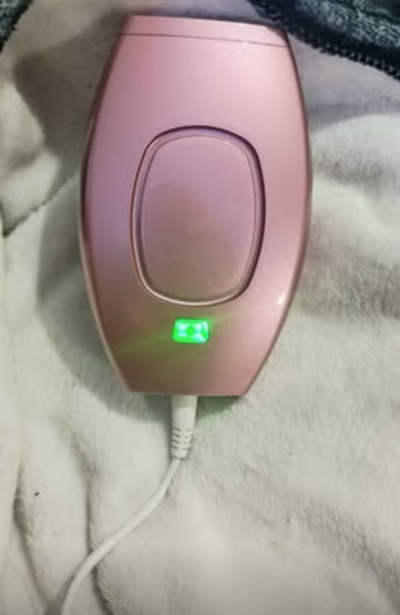 Depiladora IPL rosa con accesorios - miniatura 3