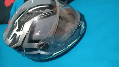 Casco de moto Acerbis gris - miniatura 1