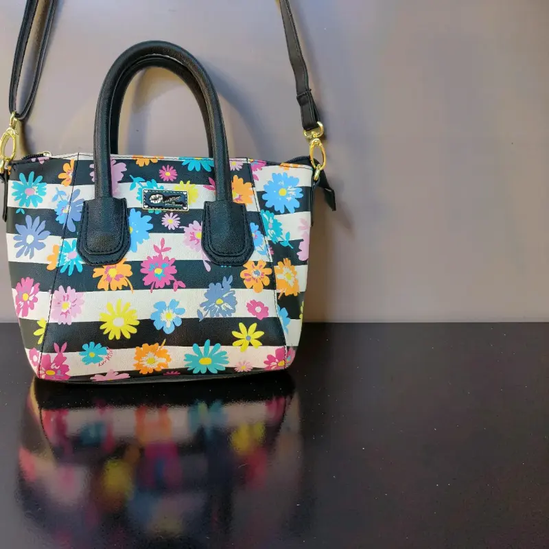 Cartera floral con bandolera - 2