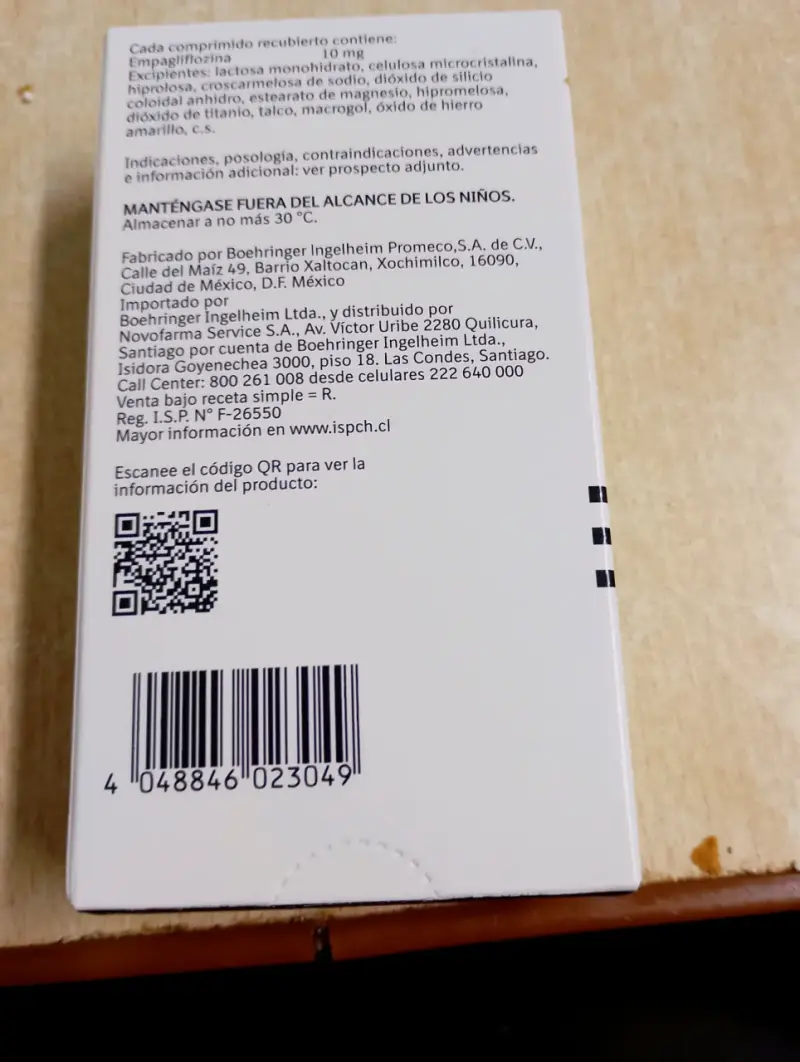3. Cajas de Jardinance 10 mg - 4