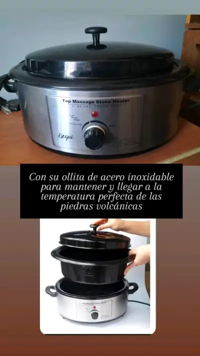 Calentador de piedras masaje y piedras volcánicas - miniatura 1