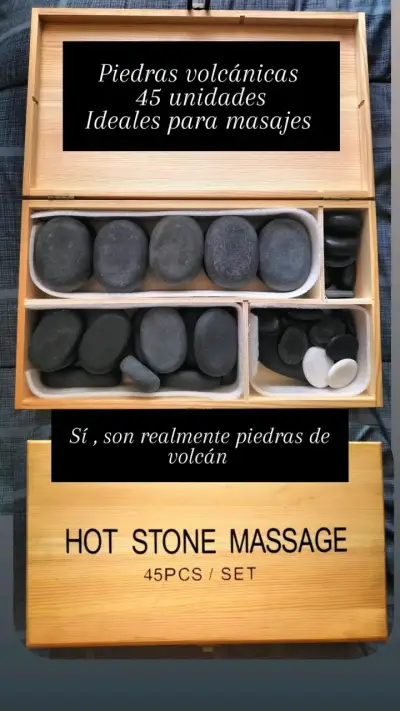 Calentador de piedras masaje y piedras volcánicas - miniatura 2