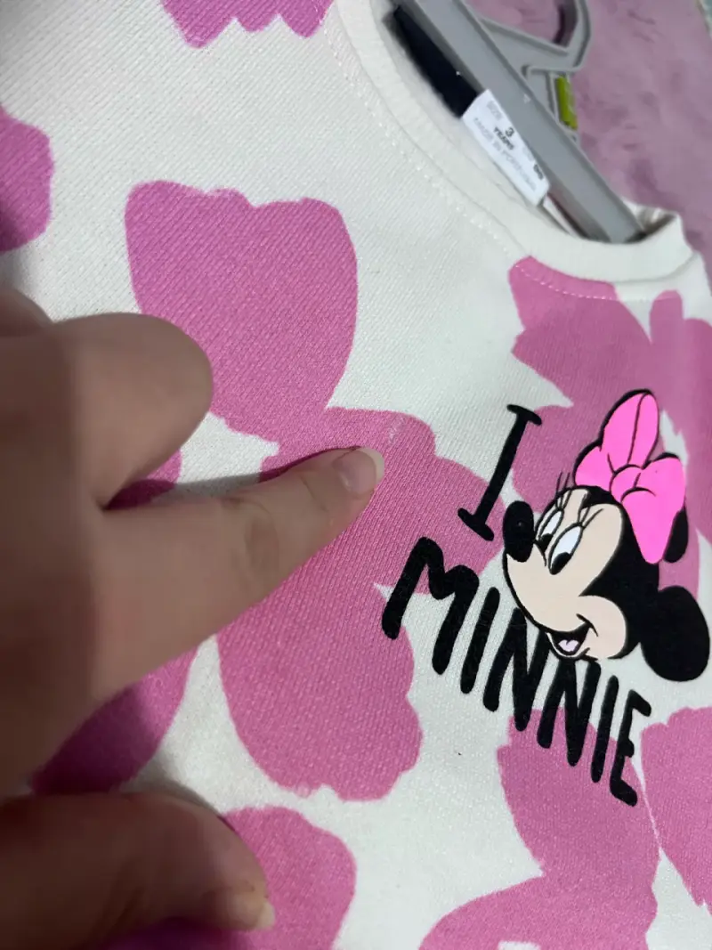 Conjunto Minnie rosado y negro ZARA - 3