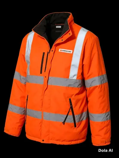 Chaqueta reflectante naranja - miniatura 5