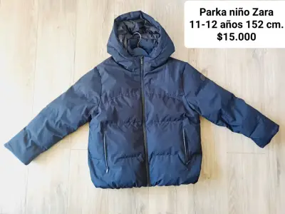 Parka niño azul marino Zara - miniatura 1
