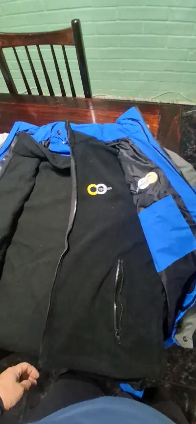 Chaqueta impermeable con polar desmontable azul y - miniatura 6