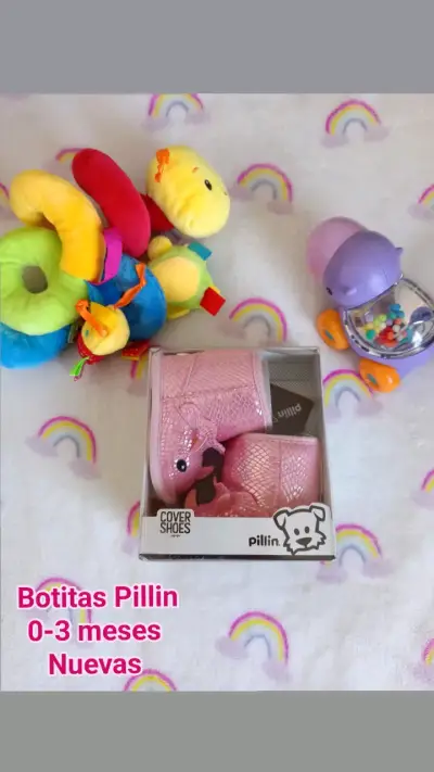 Botitas rosas 0-3 meses nuevas - miniatura 1