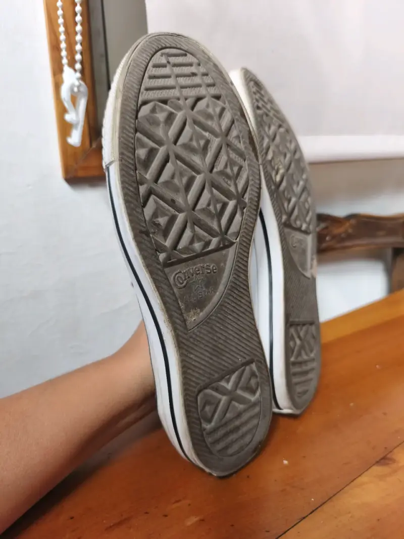 Zapatillas burdeo converse - 5