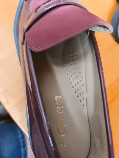 Zapatos mocasines burdeos mujer Gacel go - miniatura 2
