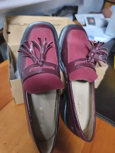 Zapatos mocasines burdeos mujer Gacel go - miniatura 4