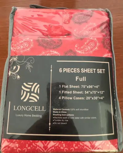 Juego de sábanas Longcell 6 piezas - miniatura 1
