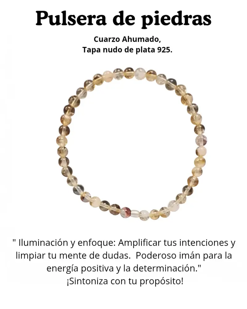 Pulseras de piedras naturales y tapa nudo en plata - 3