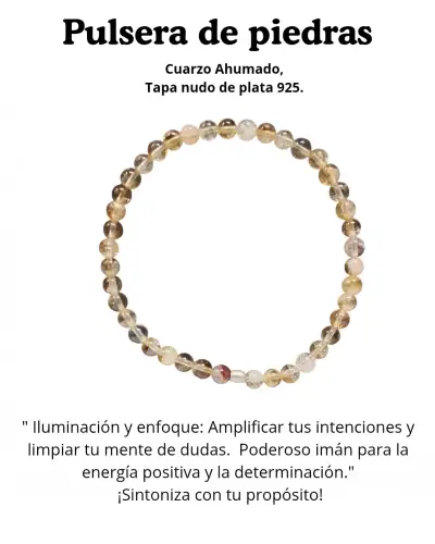 Pulseras de piedras naturales y tapa nudo en plata - miniatura 3