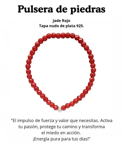 Pulseras de piedras naturales y tapa nudo en plata - miniatura 4