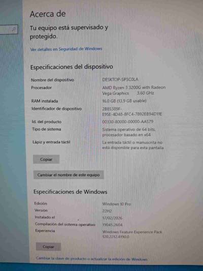 Pc RYZEN 3 3200 MONITOR 21,5" - miniatura 6