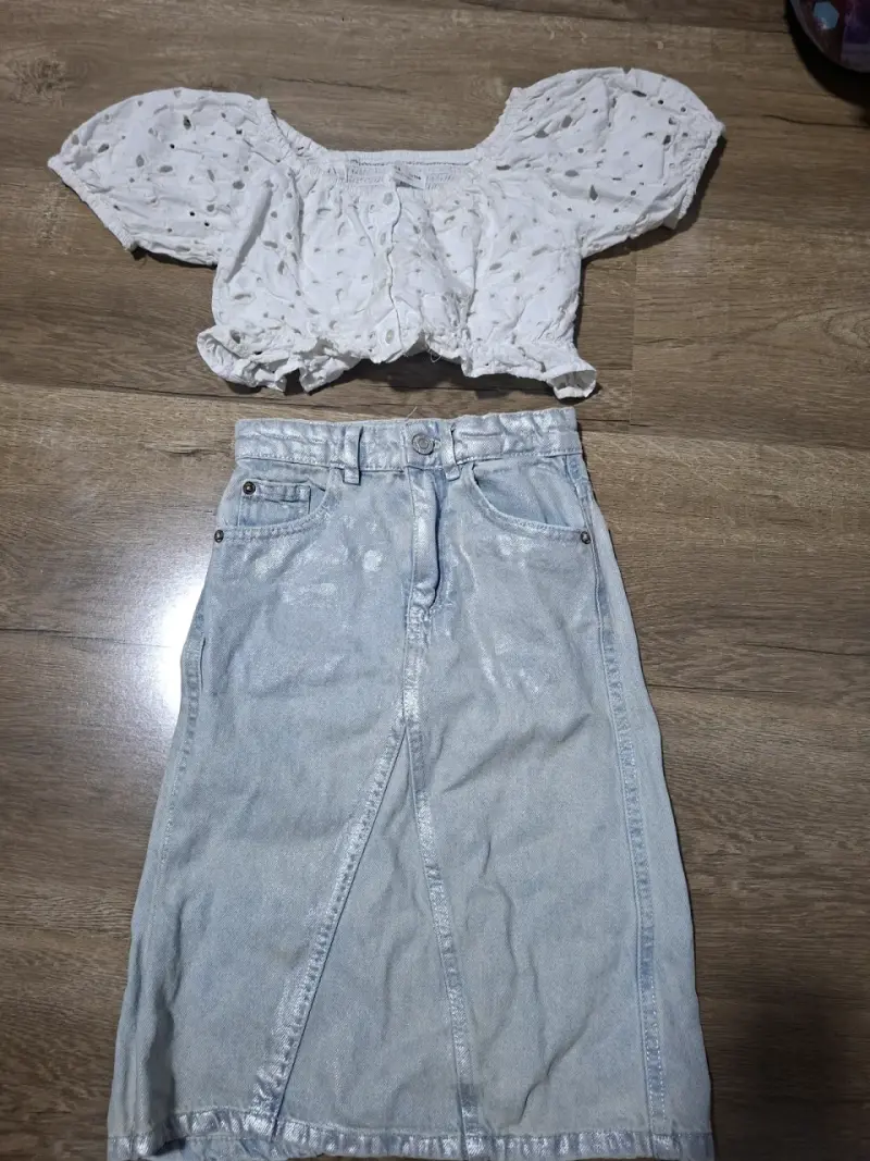 Falda jeans Zara talla 6 - 4