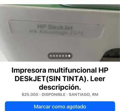 Impresora multifuncional HP blanca - miniatura 5