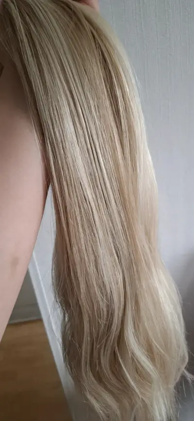 Extensiones de cabello rubio largo - miniatura 1