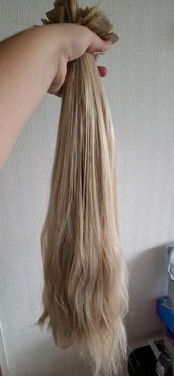 Extensiones de cabello rubio largo - 3